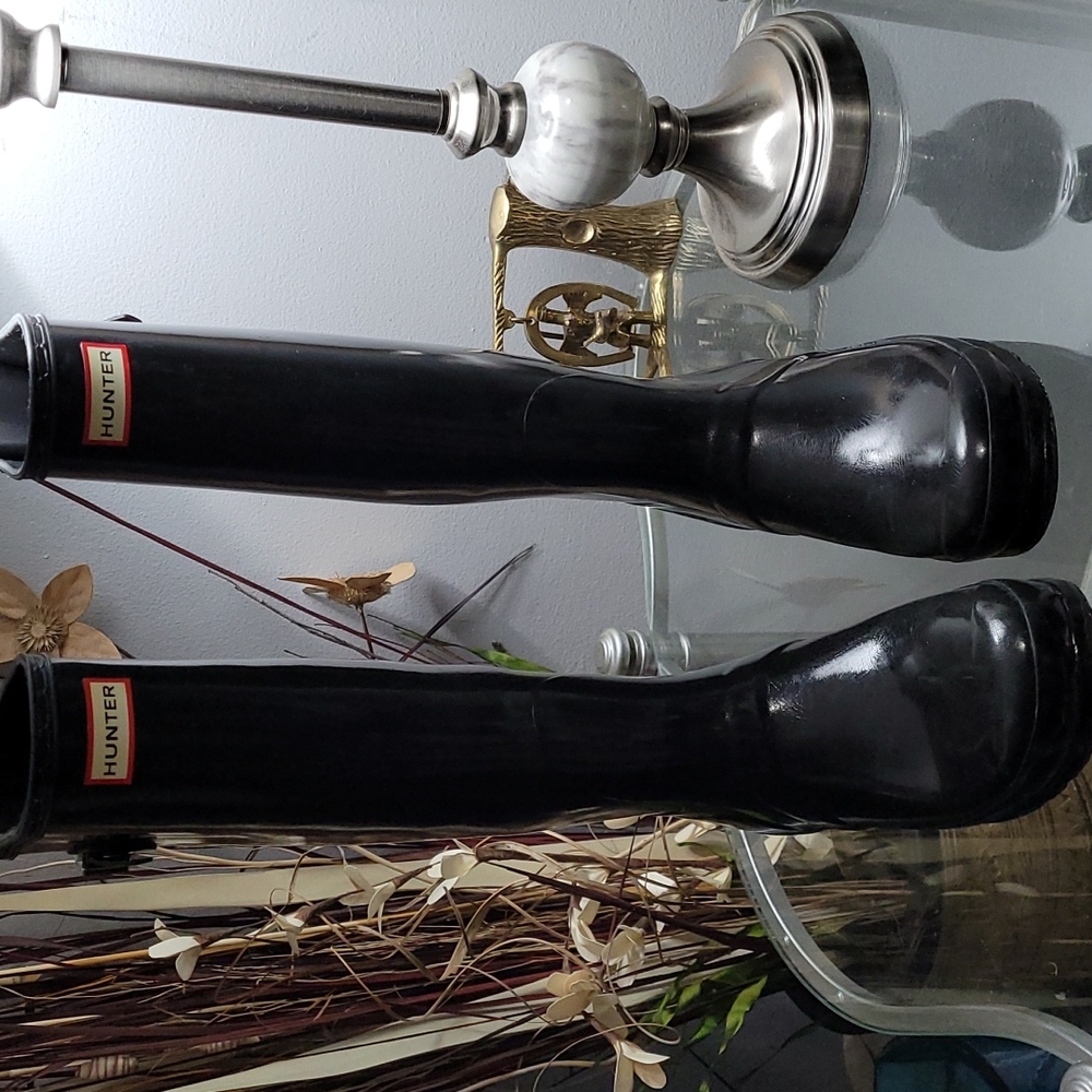 HUNTER BOOTS BLACK SZ 11